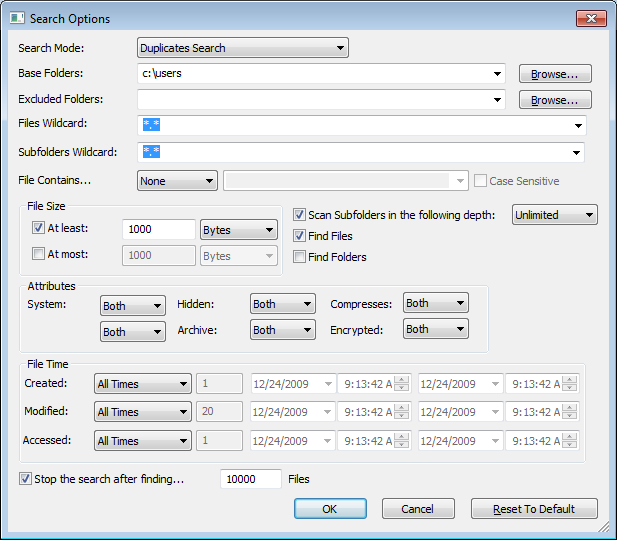 file duplicate scanner